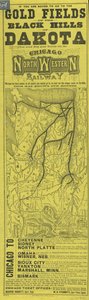Pamflet voor de Chicago and North Western Railway, gedrukt door Rand McNally, ca. 1870 door American School