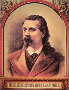 Buffalo Bill (1846-1917) 1886 (kleur litho)