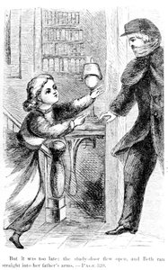Maar het was te laat: de studielade vloog open en Beth rende recht in de armen van haar vader, 1868 door American School