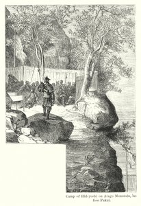 Kamp van Hideyoshi op de Atago-berg, voor Fukui