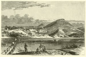 Chattanooga vanaf de noordelijke oever van de Tennessee, september 1863 door American School
