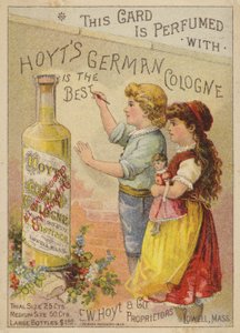 Kinderen met flesje eau de cologne door American School