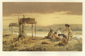 Chippewa schavotbegrafenis door American School
