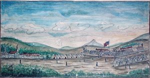 Stad en kasteel van Perote, Mexico door American School