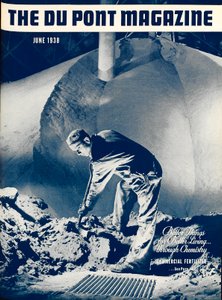 Commerciële meststof, voorpagina van het DuPont Magazine, juni 1938