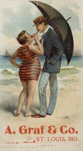 Koppel rookt op strand