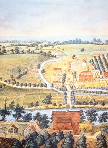 Gecultiveerd landbouwgebied van Pennsylvania in 1750 door American School