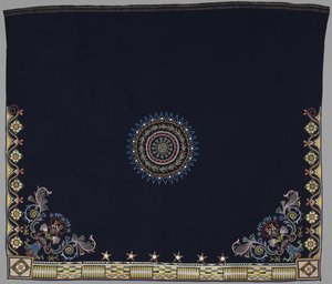 Dansdeken, Anishinabe, Dakota, ca. 1840-50 (wol, zijde & kralen) door American School