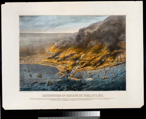 Verwoesting van Chicago door brand, oktober 1871