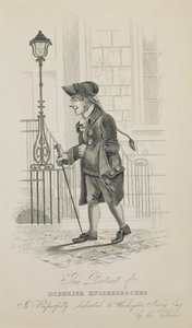 Diedrich Knickerbocker, opgedragen aan Washington Irving (1783-1859) door American School