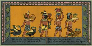Egyptische kerstkaart