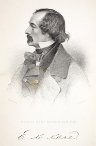 Elisha Kent Kane, illustratie uit De tweede Grinnell-expeditie op zoek naar Sir John Franklin..., 1856