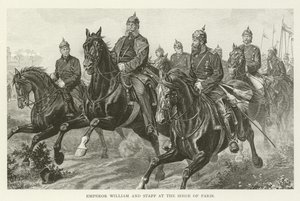 Keizer Wilhelm en staf bij het Beleg van Parijs door American School