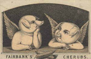 Fairbanks Cherubs, advertentie voor Fairbank Lard, c.1880 door American School