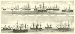 Federale vloot bij Hampton Roads, december 1864