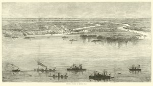 Federale vloot in Mobile Bay, augustus 1864