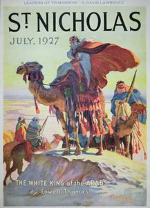 Omslag van St. Nicholas magazine, juli 1927 door American School