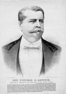 Generaal Winfield S. Hancock: Democratische kandidaat voor President van de Verenigde Staten door American School