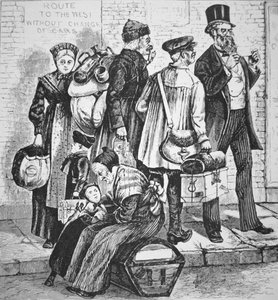 Duitse immigranten in New York City, c.1870