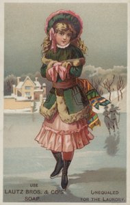 Meisje schaatst door American School