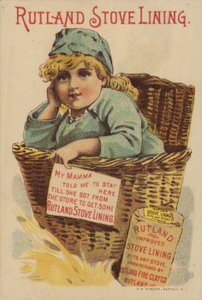 Meisje zittend in mand