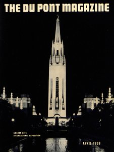 Golden Gate International Exposition, voorpagina van het DuPont Magazine, april 1939 door American School