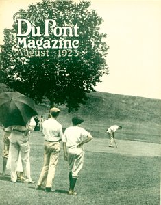 Golfen, voorpagina van het DuPont Magazine, augustus 1923