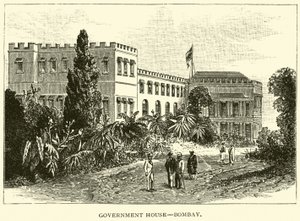 Regeringsgebouw, Bombay door American School