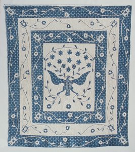Grote zegel van de Verenigde Staten quilt door Susan Strong, Maryland of Ohio, ca. 1830 door American School