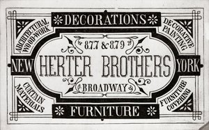 Herter Brothers, Decoraties, Meubels, 877 & 879 Broadway, New York door American School
