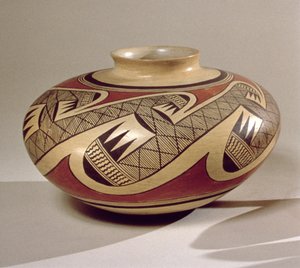 Hopi Bullware pot, uit Arizona