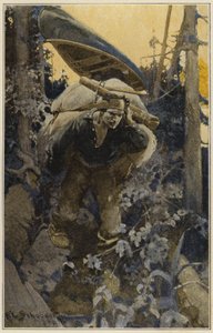 Illustratie voor Days Off and Other Digressions (kleurenlitho) door American School