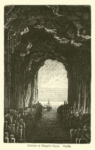 Interieur van Fingals Cave, Staffa door American School