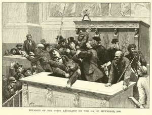 Invasie van het Corps Legislatif op 4 september 1870 door American School