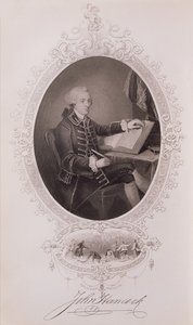 John Hancock (1737-93) uit The History of the United States, Vol. I, door Charles Mackay, gegraveerd door J. Rogers