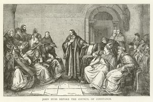 John Huss voor de Raad van Konstanz door American School