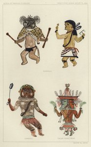 Kawikoli, Ciwikoli, Tacab (Naactadji) (kleurenlitho) door American School