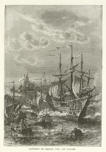 Landing van Hendrik VIII in Calais door American School