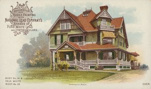 Groot Vrijstaand Huis, advertentie voor Huis Schilderen door American School