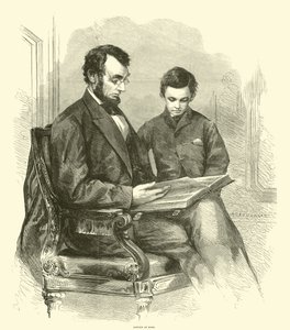 Lincoln thuis, april 1865 door American School