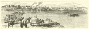 Little Rock, Arkansas, augustus 1863 door American School