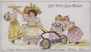 Kleine heks grasmaaier (chromolitho) door American School