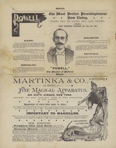 Magie advertenties (litho)