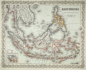 Kaart van de Oost-Indië door American School