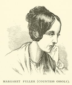 Margaret Fuller, gravin Ossoli, Amerikaans journaliste en voorvechtster van vrouwenrechten (gravure) door American School