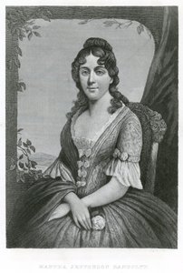 Martha Jefferson Randolph (gravure) door American School