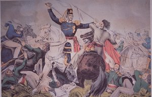 Mexicaans-Amerikaanse Oorlog (1846-48), gevecht van kolonel Harney bij Madelin nabij Veracruz door American School