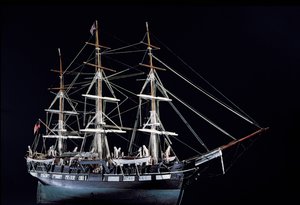 Model van een 18e-eeuws walvisvaartuig