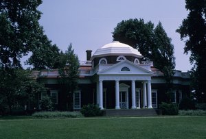 Monticello, ontworpen door Thomas Jefferson
