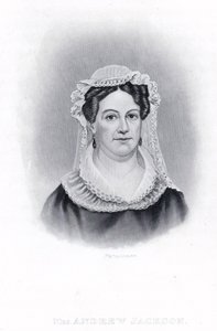 Mevrouw Andrew Jackson (gravure) door American School